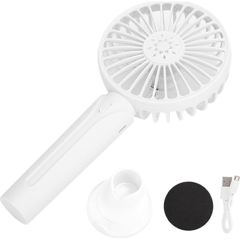 1 Mini ventilateur USB, 3 vitesses, batterie 1200mAh, portable pour bureau et voyage (1/5)
