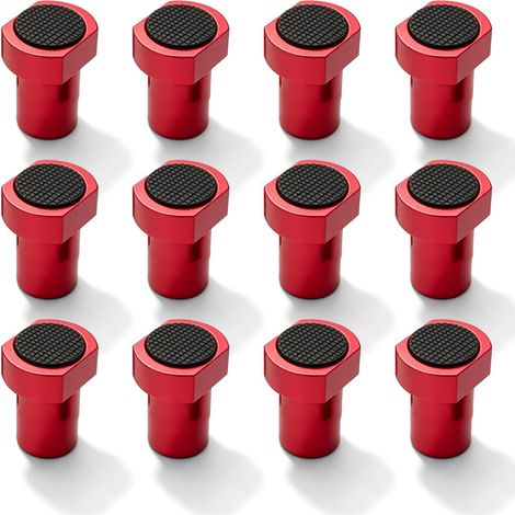 12 Pcs Serrage De Table À Bois 20mm, Pinces Établi En Alliage D'aluminium, Crochets Banc Alliage D’Aluminium Bench Dogs, Serre-Levier À Serrage Rapide, Crochet Monobloc Haute Résistance Travail Du (1/5)