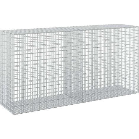 Gabione mit 5 mm Draht und 5x2,5 cm Maschen 200x50x100 cm vidaXL (1/5)