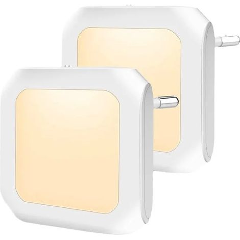2 pices veilleuse induction chevet armoire couloir bady prise type 110 V220 V plug-in led lumire induction YYV (1/4)