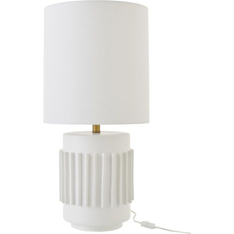 Lampe à Poser en Céramique "Latas" 71cm Blanc (1/5)