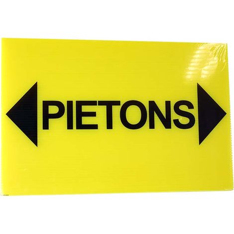 Panneau piétons + flèches 300X200mm - 4304663