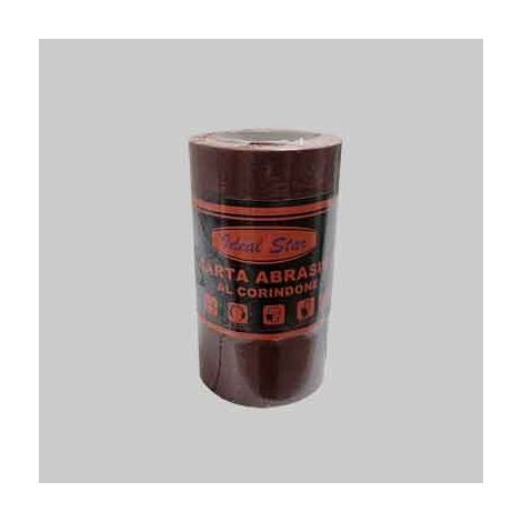 MINI ROTOLO CARTA ABRASIVA IDEAL STAR grana 220 - rotolo mm 115x5mt. Prezzo per Pezzo.