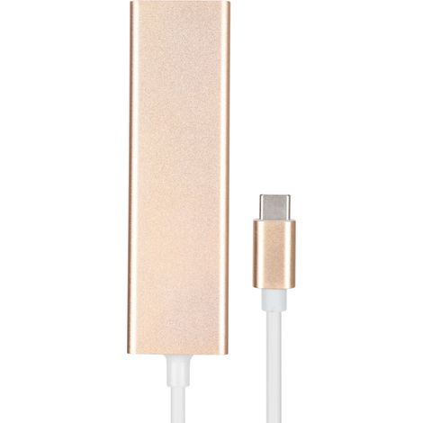 USB-C-Hub, Ethernet-Hub, bidirektionaler Schnellladeadapter, USB-C-Adapter (weiblich), hergestellt aus hochwertigen Materialien, geeignet für Laptops und Tablets, unterstützt Audioausgabe. (1/2)