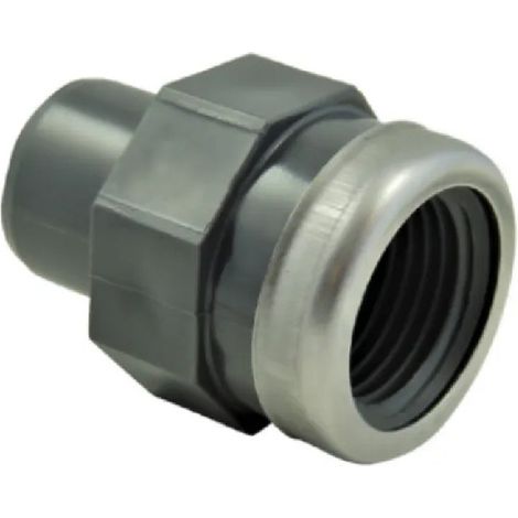 Manchon PVC pression mâle 50 mm, femelle à visser 40x49 renforcé