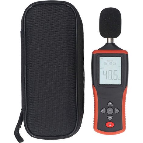 Dezibelmesser mit Wechselstrom-Wiegefunktion, hintergrundbeleuchtetem LCD-Bildschirm, tragbarem Schallpegelmesser für den Heimgebrauch (1/4)