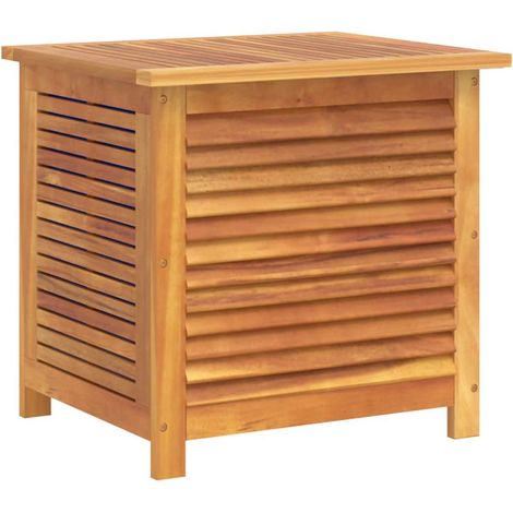 Caja de almacenaje de jardín madera maciza acacia 60x50x56 cm vidaXL