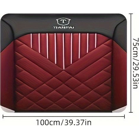 Tapis pour coffre de voiture, tapis de protection contre la poussière, résistant à l'usure et à la saleté, facile à entretenir - 75 x 100cm [Velours cristal, fond en plastique]