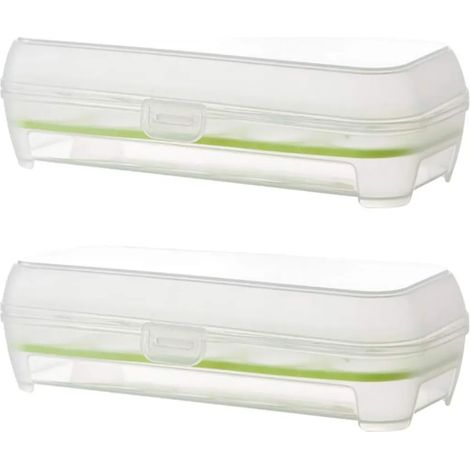 2 Contenitori per Uova in Plastica con Coperchio (1/4)