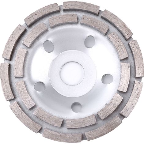 Disques de meulage diamantés à double rangée 115/125/180 mm pour la découpe de briques et de béton, adaptés aux meuleuses d'angle (125 mm). (1/3)