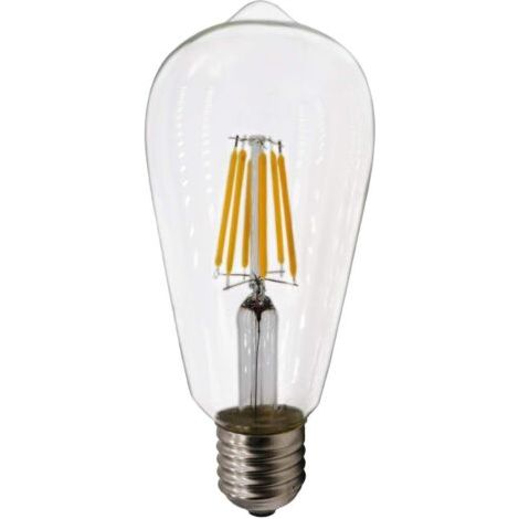 BUNTHAUS Ampoules LED rétro Edison ST64 E26 (2 pièces, 6W 2700K blanc chaud 2700K, non dimmable, 220V)