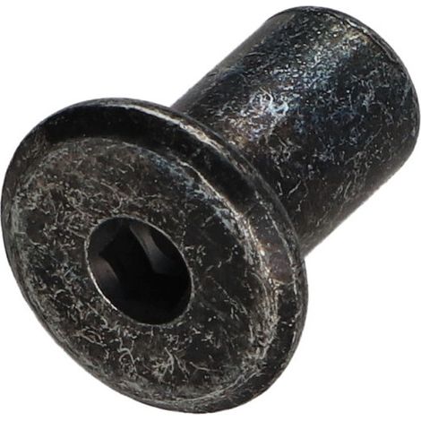 Combifix Ecrou relieur Tête plate Diamètre de tête: 15 Diamètre du corps 9 Longueur sous tête 15 M6 Clé de 4 HC4-500 pièces