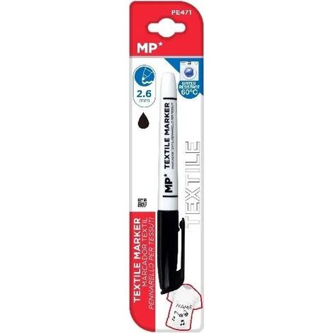 Stoffmarker 2,6 mm schwarz