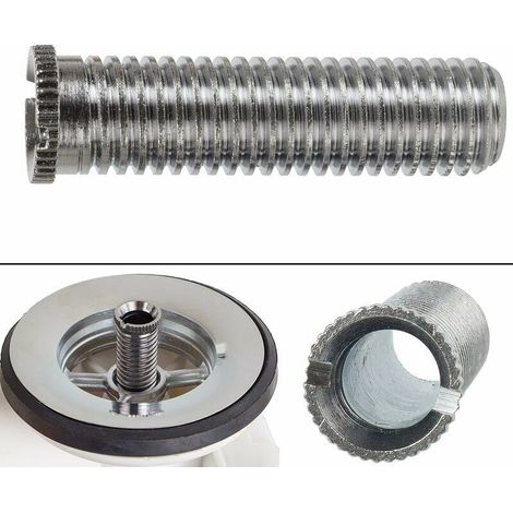 Vis pour Panier d'évier,Acier Inoxydable 45mm M12 Évier Panier Vis pour Bouchon de Crépine de Lavabo -Argent (1/5)