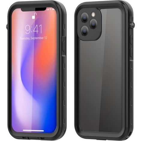 Custodia impermeabile Enlightened per iPhone 11/11 Mini/11 Pro/11 Pro Max, con protezione per lo schermo, nera. (1/2)