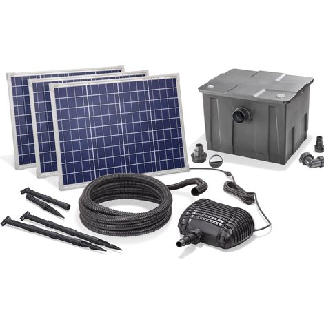 Solar Teichfilter Set 150/5000 Solarpumpe Außenfilter Gartenteich esotec 101082 (1/5)