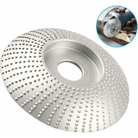 Angle Abrasif Roue Disques,Disque-RaPe Pour Meuleuse,Disque Bois Meuleuse,Ponçage Diamant,Ponçage Disque Pour Meuleuse D'Angle éLectrique (Silver) (1/5)