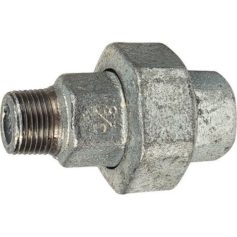 Raccord union fonte galva droit à visser - MF 1'1/2 - N° 341