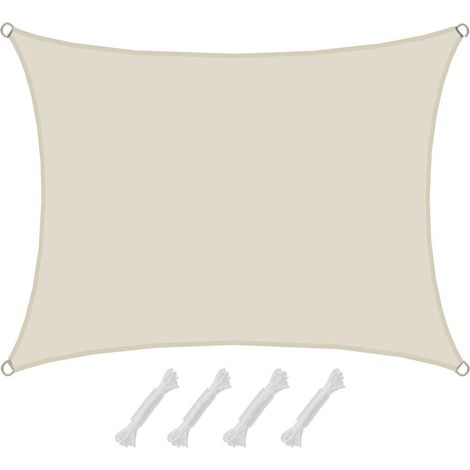 1,5 x 2m Vela Ombreggiante Impermeabile - Tenda Sole Giardino Balcone Pergola
