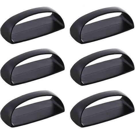 Poignée adhésive pour tiroirs, portes d'armoires, réfrigérateurs, verre, poignées de meubles, poignée de porte coulissante portable avec ruban adhésif (Noir)