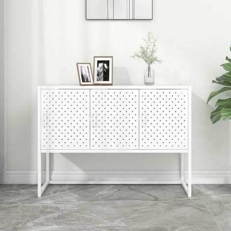 Sideboard Weiß 105x35x75 cm Stahl (1/5)