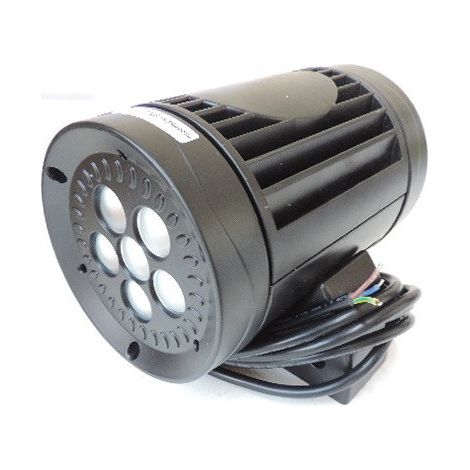 Applique murale LED 30W alu noir 6000K 1342lm Ø120mm 180x140x188mm alim 230V 45° IP66 (1/2)