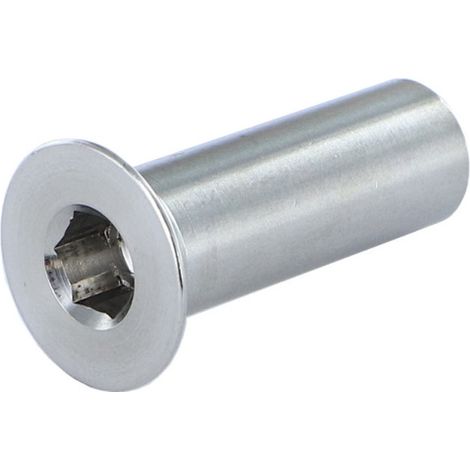 Vis Express – Ecrou relieur tête fraisée TF M8 14x40mm en inox – Pour fixation robuste avec clé de 8 – 1 pièce - Inox-1