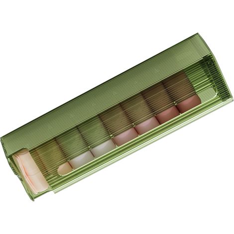 Boîte de rangement murale pour sous-vêtements, organiseur multifonction pour culottes, chaussettes et autres sous-vêtements, idéal pour la salle de bain, la cuisine ou comme sac poubelle, vert translu