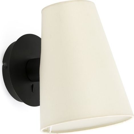 LUPE Aplique de pared negro/beige 20031-88 (1/4)