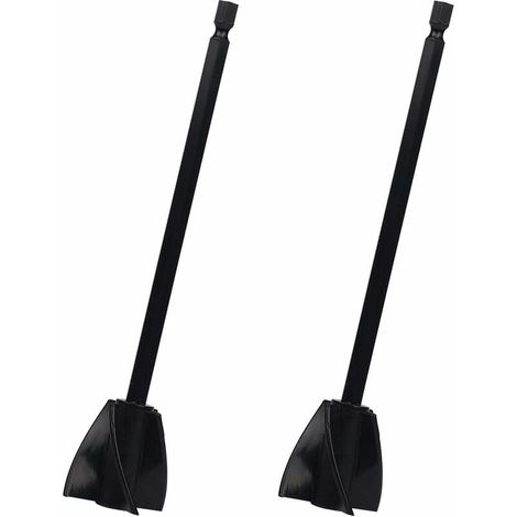 ZVD 2 Pièces Mélangeurs de Résine Époxy Mélangeur en Plastique Fixation Foret Agitateur de Peinture en Spirale pour Résine Époxy, Peinture au Latex, Glaçage et Mélange de Revêtements (Noir) (1/4)