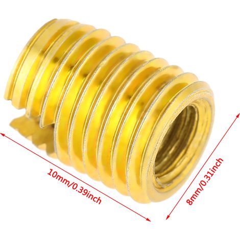 Insert fileté autotaraudeur/bague filetée type 302 M8 x M5