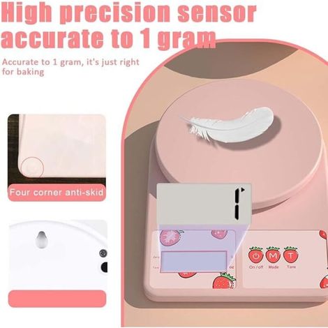 Balance de Précision 3.0kg/0.1g, Balance de Cuisine Balance de Bijoux, Haute PréCision Balance Électronique, Écran LCD Rétroéclairé, Fonction Tare (1/4)