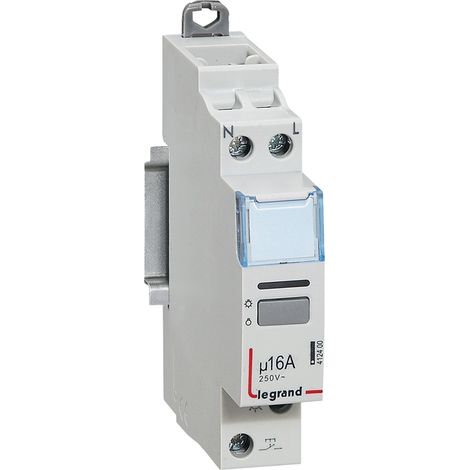 Télérupteur CX³ silencieux avec bornes à vis 1P 16A 250V contact 1F - tension commande 230V - 1 module - 412400 - LEGRAND