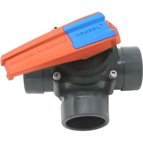 Vanne 3 voies - PVC pression 50 mm - Plomberie (1/2)