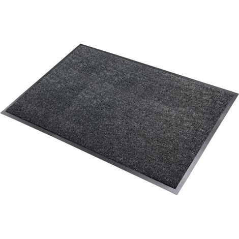 Tapis Intérieur Anti Poussière Absorbant Brazil Noir 60X80CM (1/4)