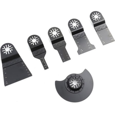 Jeffergarden Ensemble de scie oscillante légère de 6 pièces, outil multifonctionnel pour une utilisation générale dans la rénovation domiciliaire et l'utilisation professionnelle