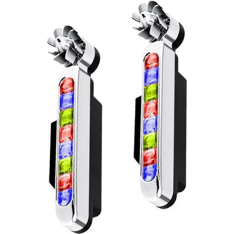 2x2 Stück Auto-Windlicht ABS Tagfahrlicht für Autos, farbig, Autobahn