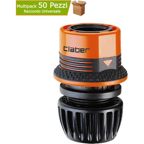 Multipack 50 pezzi claber 8543 raccordo da 1/2” - 5/8” per collegare il tubo in giardino