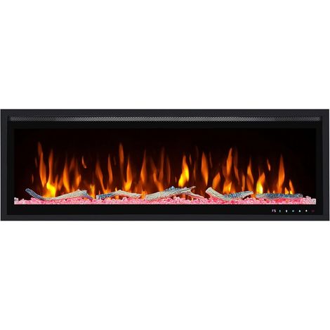 Chimenea Eléctrica Nero Pro Lumina 50 Pulgadas 126x43,5x15 cm Negro (1/5)