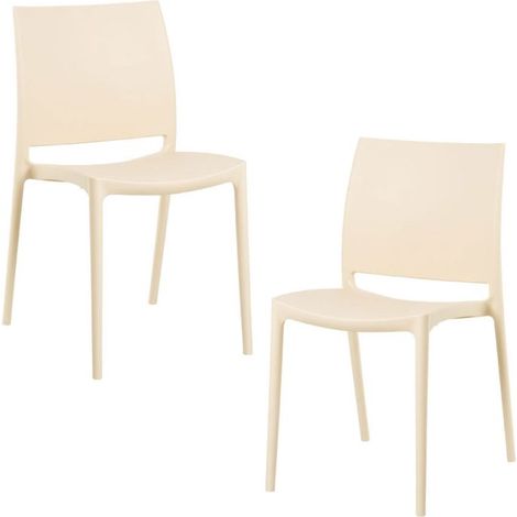 Packs Sillas Jardín - Pack 2 Sillas Dalen - Beige