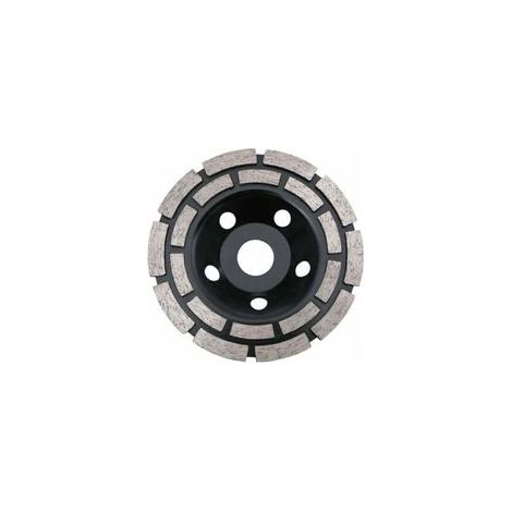 Disque Diamant, Diamant à Meuler Béton 125 x 22,2 mm Double Rangée, Meule Diamantée Universelle pour Poncer Béton, Pierre, Granit Chape, Maçonnerie, Usage Universel.. (1/4)