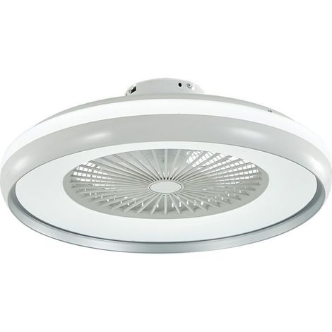 Ventilador de techo LED V-TAC de 45 W con control remoto CCT 3 en 1, color gris