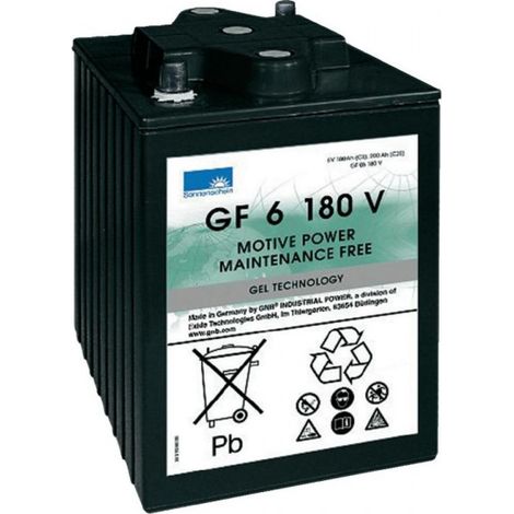 Batterie Plomb 6V 180Ah Exide (244X190X275) (GF06180V)