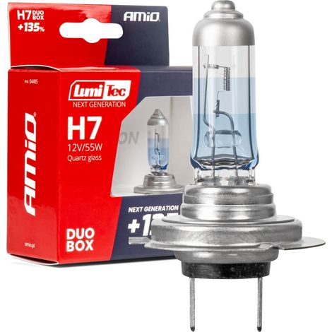 Halogenlampen H7 12V 55W LumiTec nächste Generation +135% DUO amio-04405 (1/5)