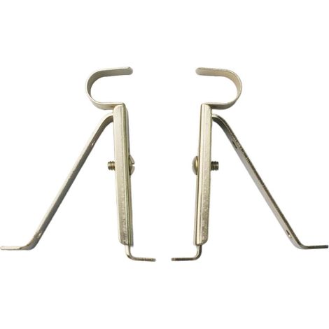 Accessoires De Support De Tringle à Rideau Crochets De Fixation Fixés Au Mur Pour Tringle De 15 Mm (1/5)