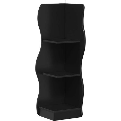 Maison Exclusive - Eckregal mit Regal Schwarz 34 x 33 x 102 cm Ho