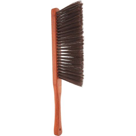 Brosse de cheminée en bois brun avec poignée ergonomique pour un nettoyage en douceur et une utilisation domestique (1/5)
