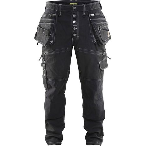 Pantalon de travail X1900 artisan stretch 2D 1999 - Noir M - FR(44) - SE(C50) - Courtes (1/5)