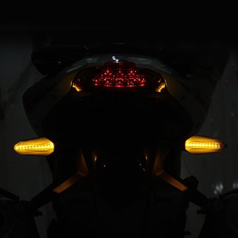 Clignotants Moto LED Ambre Double Face 2 Pièces Feux Indicateurs Fluides Universels (1/5)