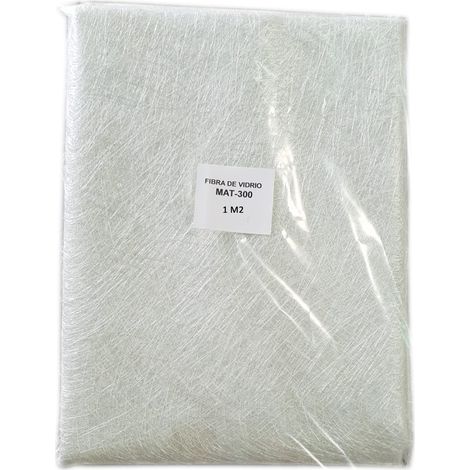 Tissu en fibre de verre MAT-300 1m2 – Densité 300gr/m2 – Renfort pour résine polyester – Réparation professionnelle – Global Network